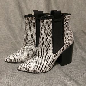 Asos chelsea block heel booties